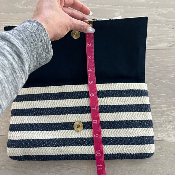 Roberta roller rabbit Abril gala clutch blue fringed - Picture 6 of 6